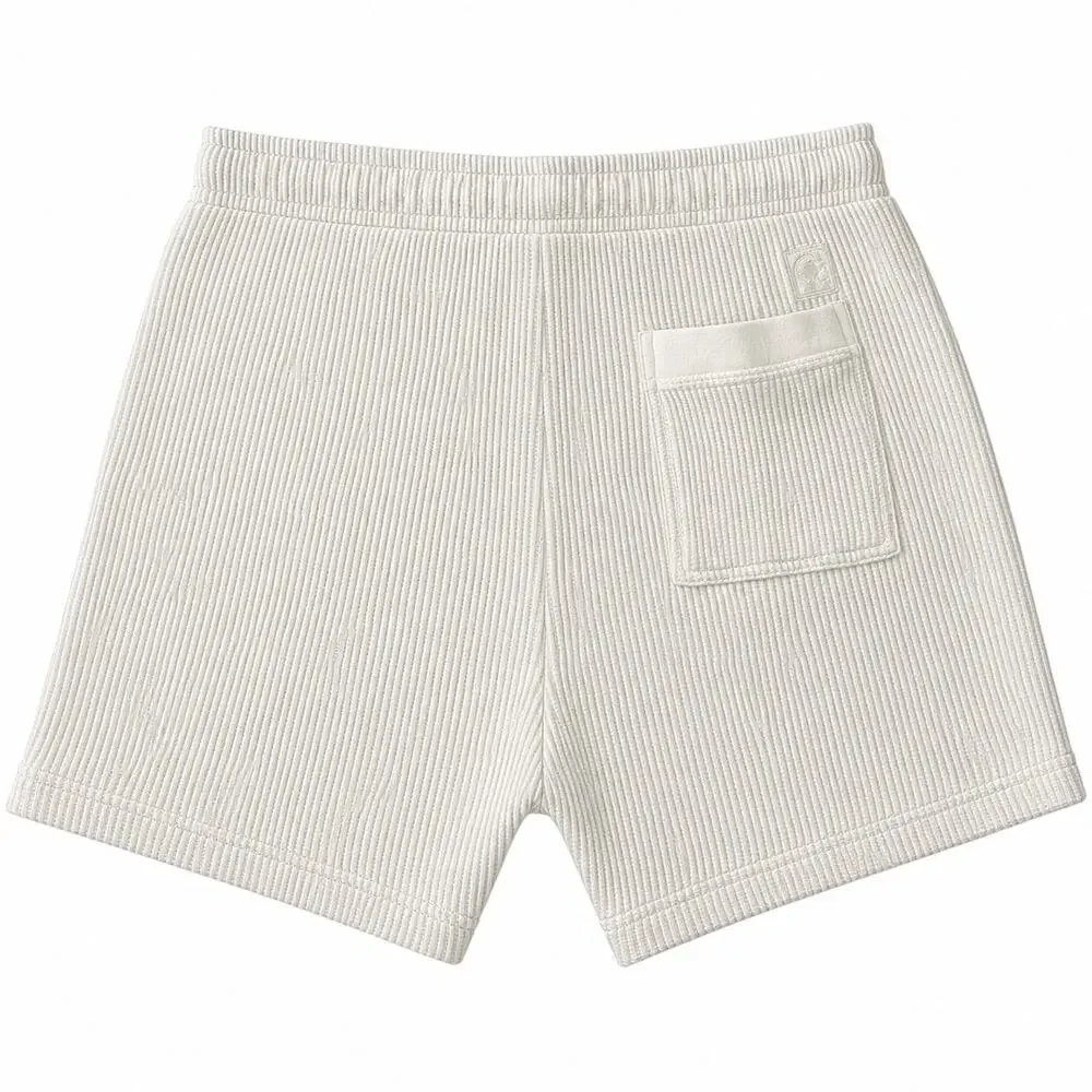 Dandy Del Mar The Cannes Waffle Knit Shorts Vintage Ivory XL